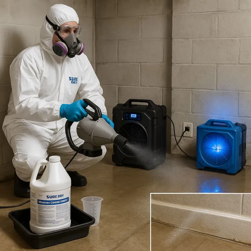 Sanitization and Odor Removal process in Mansfield, TX